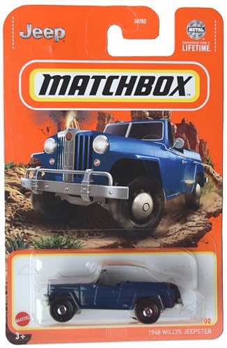 Matchbox 1948 Willys Jeepster azul 1:64 escala miniatura 1