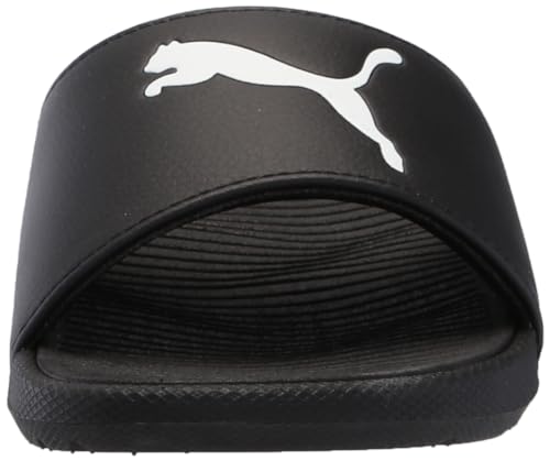 PUMA Puma Cool Cat Sandal Slides Sandal Slides,Sport Black White, 5 US Unisex Big Kid