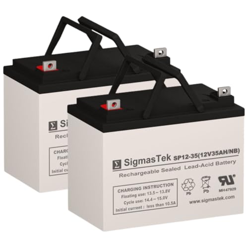 Hoveround MPV5 Wheelchair Battery Replacement Set by SigmasTek - 2