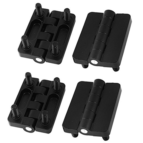 Aexit 4pcs Hardware Clothes Hangers Parts Door 180 Degree Operation Screw on Children's Clothes Hangers Butt Hinge