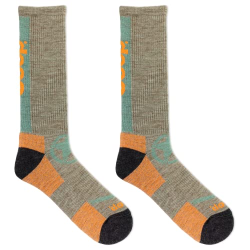 Jeep womens Wool Blend Logo Crew Socks - 1 Pair Pack - Moisture Wicking and Breathable Mesh Zones2
