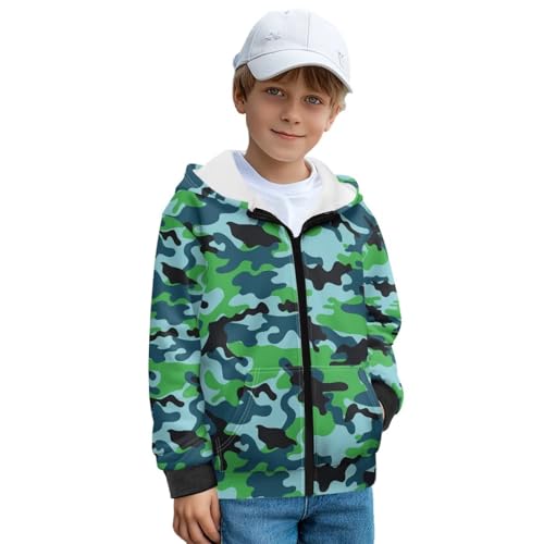 Boys Zip Up Hoodie Size 7-14 Years Long Sleeve Hooded Sweatshirt with Pockets Casual Warm Fall Winter Outfits3
