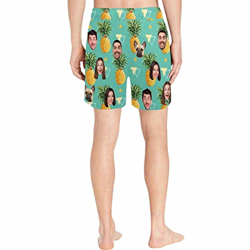 Custom 1-5 Faces Swim Trunks Mens Personalized Photo Beach Shorts Swimwear Swim Shorts Boardshorts Gift for Dad4
