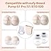 6pcs Breast Pump Parts for eufy, Includes 2pcs Silicone Diaphragms & 4pcs Duckbill Valves Wearable Breast Pump Replacement Accessories Compatible with eufy S1 Pro/S1/E10/E20