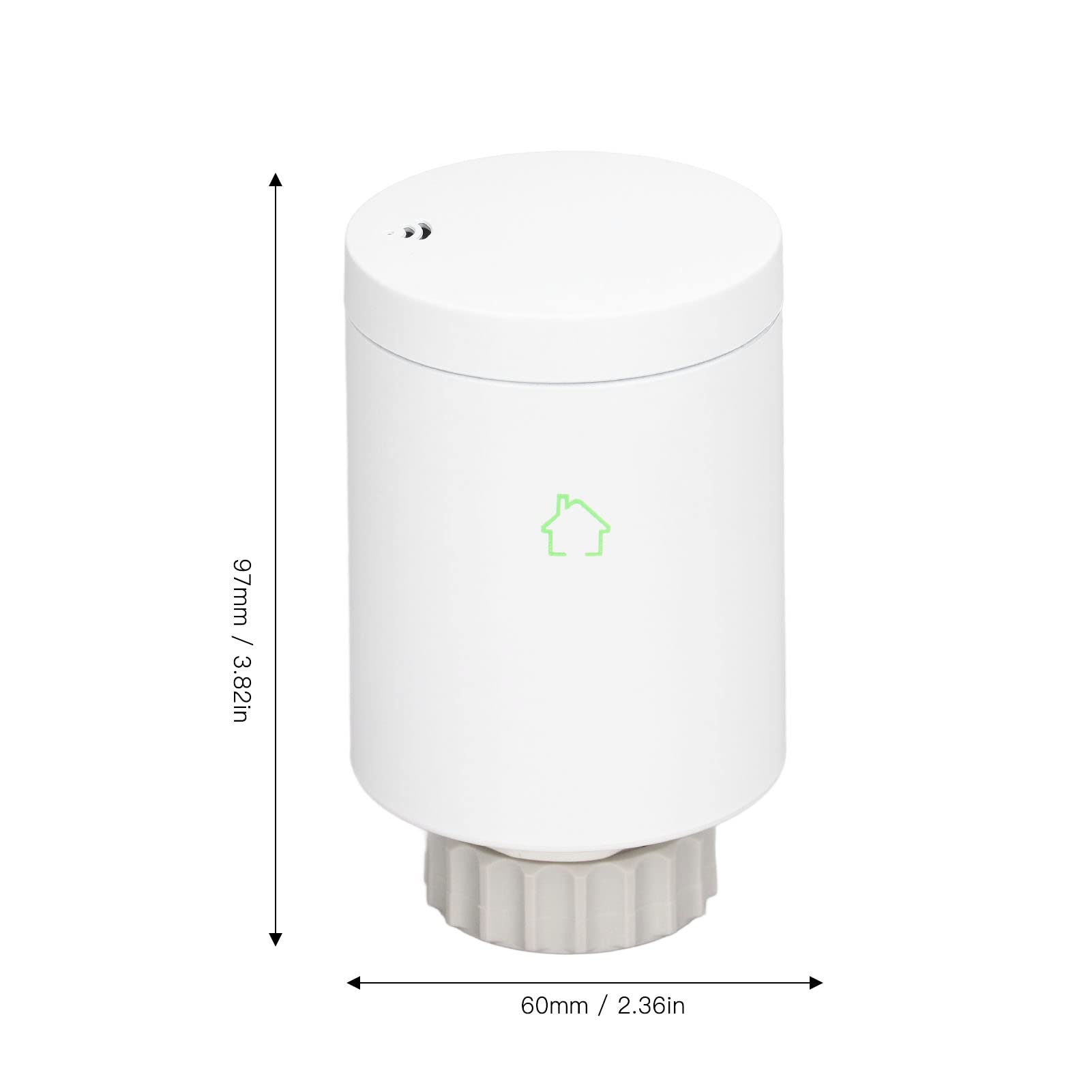 FTVOGUE Valvola Termostatica Intelligente per Radiatore PC Ignifugo Termostato Intelligente per Radiatore M30 X 1,5 Mm WiFi Controllo APP Programmazione Settimanale per Riscaldamento Domestico e