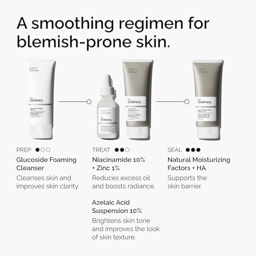 Image of The Ordinary Azelaic Acid Suspension 10%, Brightening Formula for Uneven and Blemish-Prone Skin, 30ml (Pack of 2)