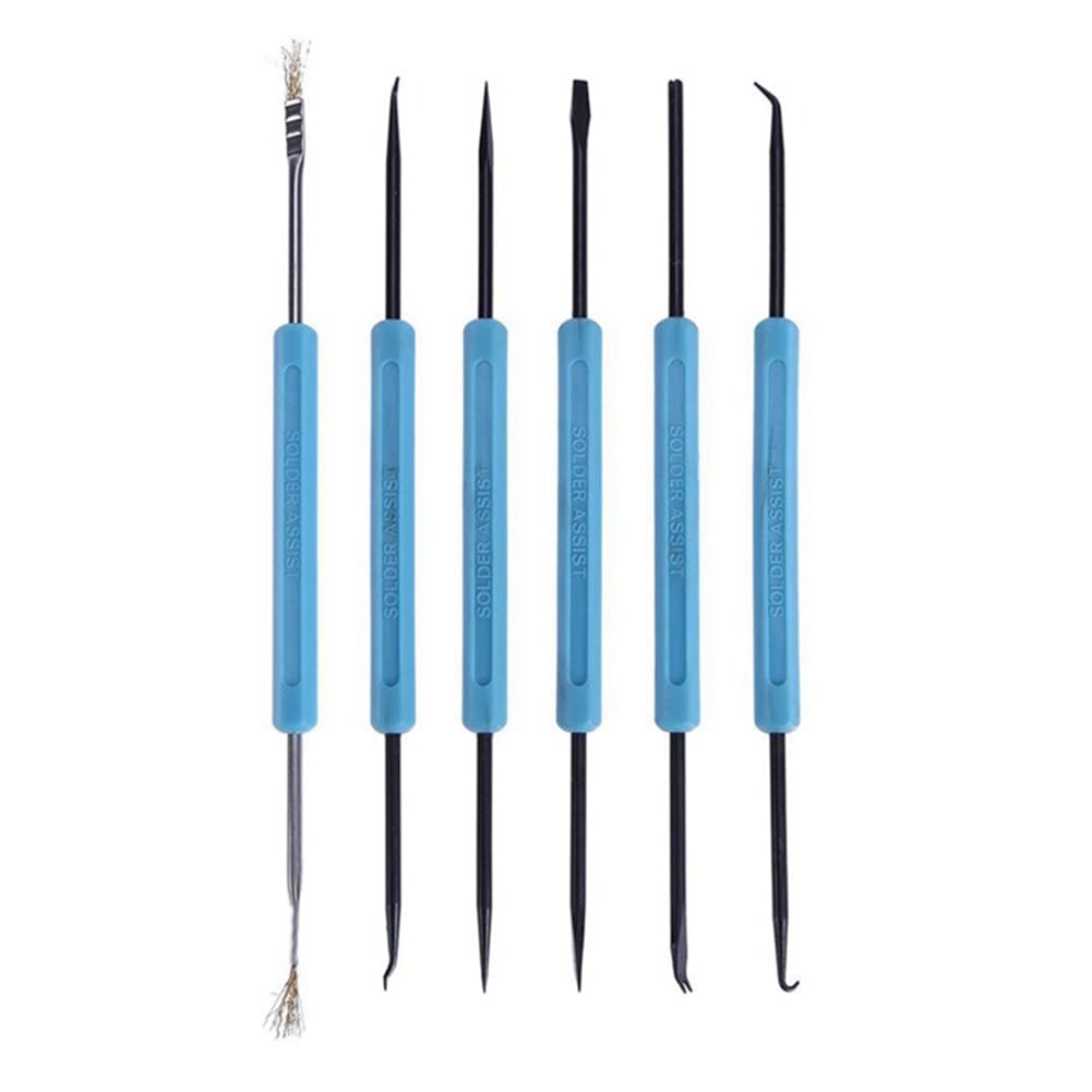 Silriku 6-Piece Welding Aid Kit Electronic Circuit Board Auxiliary Welding Tool Circuit Board Welding Combination Tool