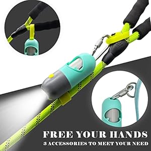 Dog-Poop-Waste-Bags-Holder-with-LED-FlashlightCute-Doggie-Poo-Bags-Dispenser-for-Pet-LeashTrash-Waste-Bags-Carrier-with-Potty-Bags-Clip-Fastener-LR44-Button-Cells-Included2-Pack-Mint-Green - Cucciolini Doodles Dog-Poop-Waste-Bags-Holder-with-LED-FlashlightCute-Doggie-Poo-Bags-Dispenser-for-Pet-LeashTrash-Waste-Bags-Carrier-with-Potty-Bags-Clip-Fastener-LR44-Button-Cells-Included2-Pack-Mint-Green