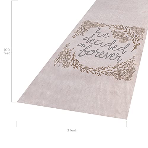 Fun Express #13782019 We Decided On Forever Wedding Aisle Runner thumb #1