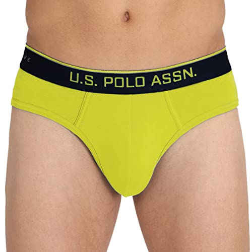 Image of U.S. Polo Assn. Mens Cotton Coolmax Solid I706 Briefs - Pack of 1
