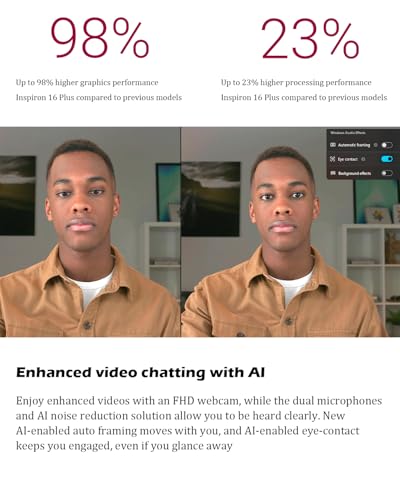Image of Dell Inspiron 16 Plus 7640 Laptop Computer - NVIDIA RTX 4060, 16 inch 2.5K 120Hz Anti-Glare Display, Intel 16-Core Ultra 7 155H, Backlit KB, AI Copilot, Win 11 Pro, 64GB RAM, 4TB SSD