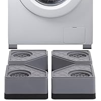 Belle Vous 4er Pack Schwingungsdämpfer - Geräusch- & Vibrationsdämpfer Rutsch Stop für Waschmaschine & Trockner - Gummifüße zum Wandern Verhindern