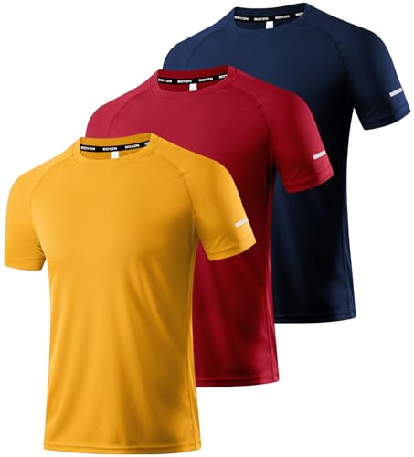 Image of Boyzn 1 or 3 Pack Men's Workout Running Shirts, Dry Fit Moisture Wicking T-Shirts, Sports Gym Athletic Short Sleeve Shirts