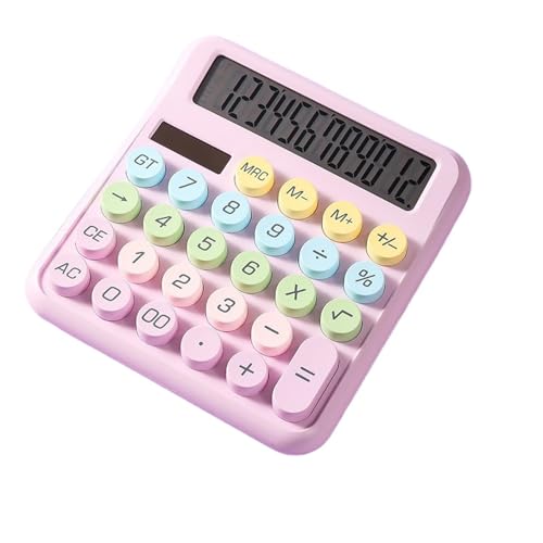 Calculadora mecánica elegante de 12 dígitos con contador colorido para escritorio de negocios