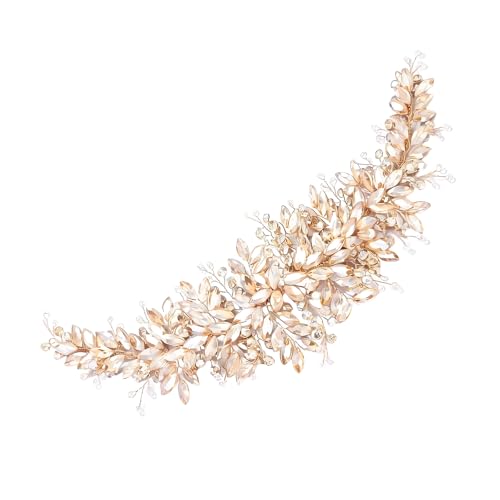Diadema de cristales premium para niña tocado brillante para cenas de aniversario de lujo