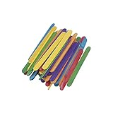 Hochwertige Bastelhölzer aus Birkenholz, bunt eingefärbt in den Farben rot, grün, blau, lila, gelb, orange