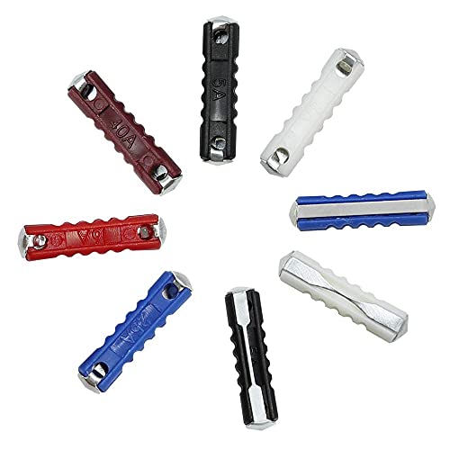 Car Fuses Torpedo Type European for Classic Cars Old Style 5A 8A 16A 25A 40A (200Pcs)