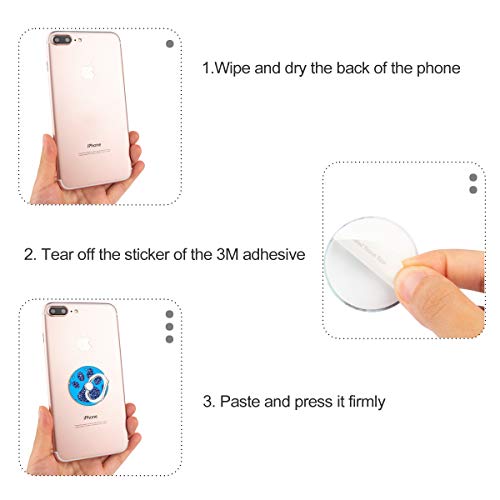 Bonoma Phone Ring Stand, 3 Pack Dog Paws 360 Degree Rotation Finger Grip Stand Holder Compatible With Smartphones And Tablets #TOP5