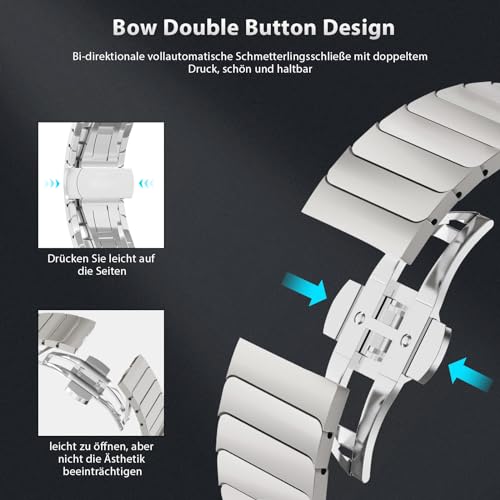 GOQELK Adjustable 316L Stainless Steel Strap for apple Watch Ultra 2 Strap - Image 3