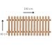 Vorgartenzaun Lärche 180x80 cm – Holzzaun-Set GENUA für DIY Selbstmontage – PEFC-zertifiziert, wetterfest & nachhaltig – inkl. Edelstahlschrauben & Aufbauanleitung