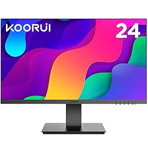 KOORUI 24 Inch FHD Monitor, IPS Computer Monitors, 75Hz, 5ms, 16:9 Full HD (1920 x 1080), VESA Mountable, HDMI/VGA, Low…
