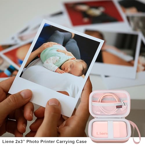Funda rígida para impresora de fotos Liene 2x3” color rosa miniatura 7