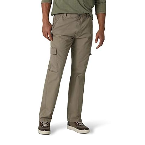 Wrangler Authentics Męskie spodnie cargo o splocie skośnym, logan, krój relaxed fit, 36W / 30L