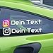 Decus Shop Instagram Wunschname Aufkleber, NFC scan, Oil-Slick Folie, Auto-Aufkleber 1 Stück Auto günstig Kaufen-Decus Shop Instagram Wunschname Aufkleber, NFC scan, Oil-Slick Folie, Auto-Aufkleber 1 Stück