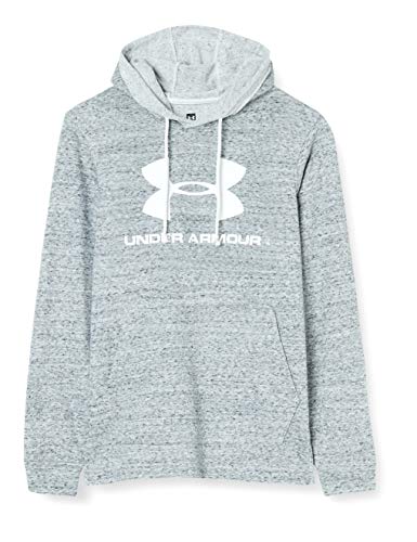 Under Armour Men's Sportstyle Terry Logo Hoodie , Onyx White (112)/Onyx White , XX-Large
