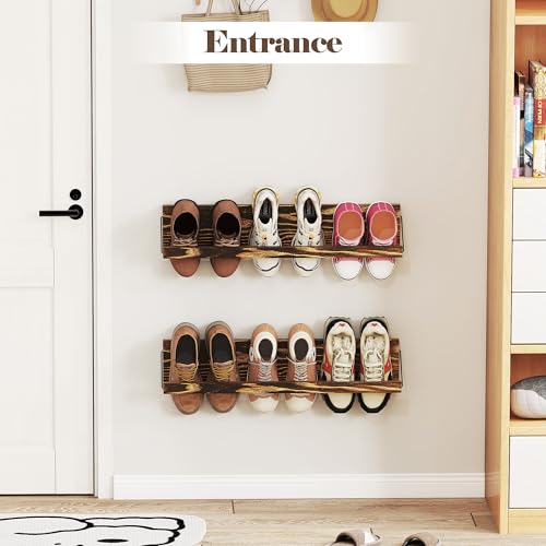 Étagère à chaussures murale fin et peu encombrant pour libérer les sols - 4