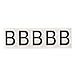 Brady 9714-B, 97683 97 Series Indoor/Outdoor Number and Letter, (Pack of 30 Cards)