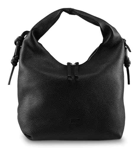 Jost Vika Hobo Bag S Black - Sac en cuir premium aux finitions soignées