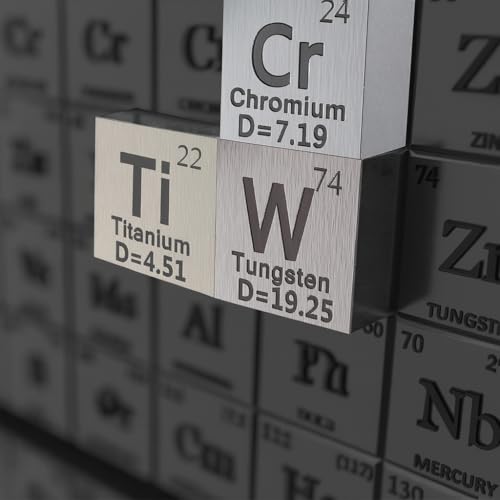 Image of 15 Piece Metal Cubes, Element Cube Set, Laser Engraved Density Set