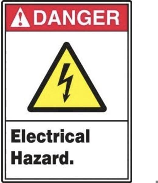 ANSI DANGER Safety SignS ELECTRICAL, Mfr: MRLC117XT-A