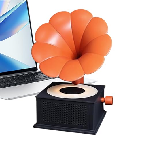 Altoparlante portatile - Altoparlante Grammofono a casa 12x20cm, Lettore musicale stereo senza fili, sistema audio in stile retrò | Attività all'aperto Cucina Soggiorno Camera da letto Uomini