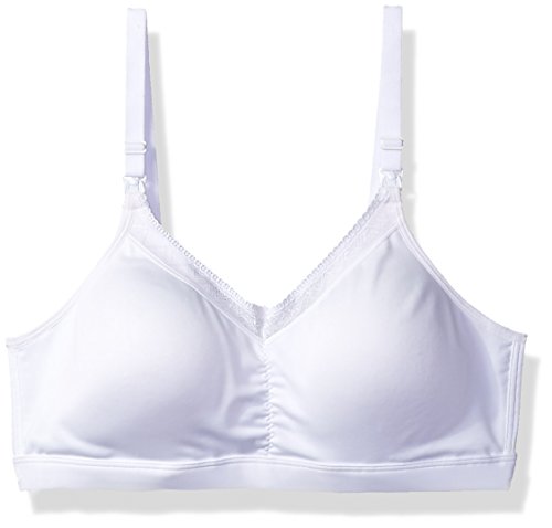Playtex Women's Nursing Shaping Foam Wire Free W/ Lace, White, X-Large