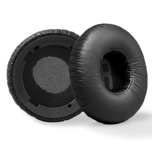 PESLNG Professionelle Ersatz Ohrpolster Kompatibel mit JBL Tune 600(600BTNC)/Tune 660(660NC)/Tune 670(670NC)，Verwendet hochwertigen Memory-Schaumstoff für mehr Komfort (Eiweißleder-Schwarz)