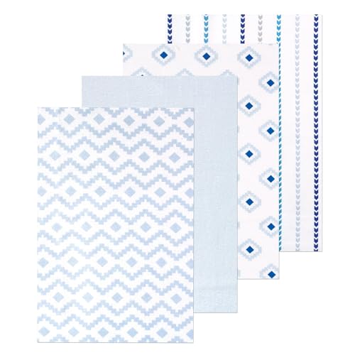 Image of Luvable Friends Little Treasure Flannel Receiving Blankets 4pk