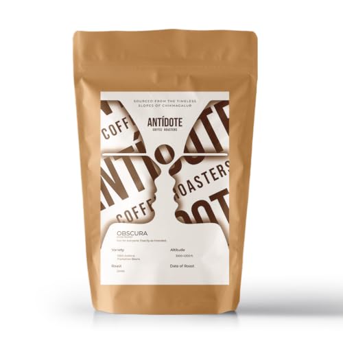 Image of ANTIDOTE COFFEE ROASTERS Obscura | Dark Roast Beans Freshly Roasted Small Batch From Chikmagalur 250G | Material Whole Beans
