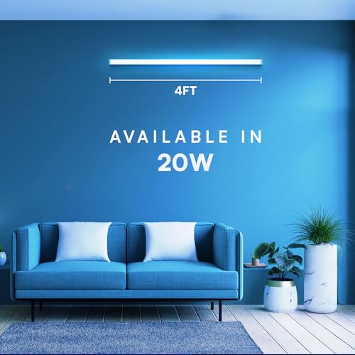 Image of MAGIK Ultima Square Sleek 20W (Blue) LED Batten | T5 Tube Light | High Brightness Accent Light | Energy Efficient | Polycarbonate Body | Ideal for Home & Decorative Use | Pack of 1