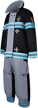Boomtrader Shinra Kusakabe Cosplay Costume Full Set Adult Men Halloween Cosplay Shinra Kusakabe Outfits