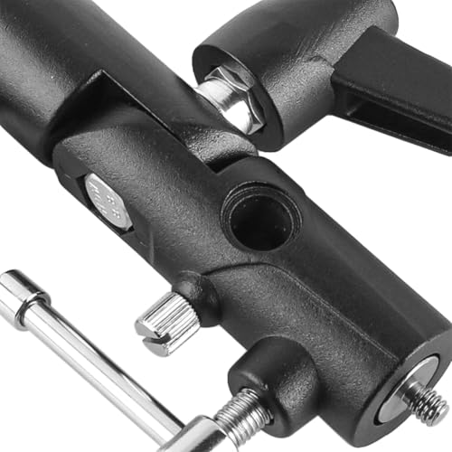 Laroal Soporte para paraguas con cabezal de flash, tipo H, soporte para lámpara, trípode de luz, flash y paraguas reflectante, paraguas de luz transmitida, estudio fotográfico, 1 unidad - imagen 4