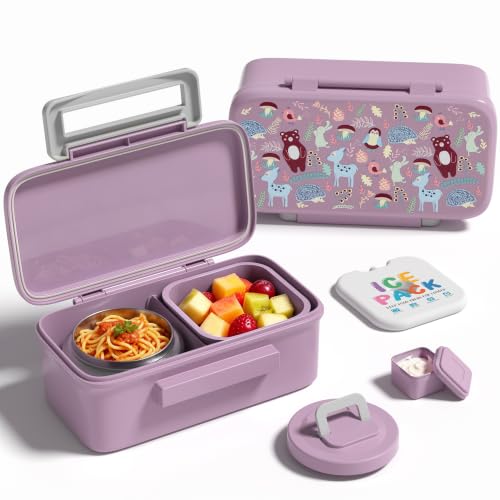 Bento Lunch Box for Kids With 8oz Food Thermo,BPA-Free for School by Fomazi - Used condition - US$20.23