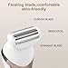 Electric Lady's Epilator,2 in1 Hair Removal Device.Women Shaver for Face,Chin,Arm,Leg,Armpit,Bikini Trimmer,Shave& Epilate,Wide Head for Fast Epilation,Wet & Dry,2 Speeds