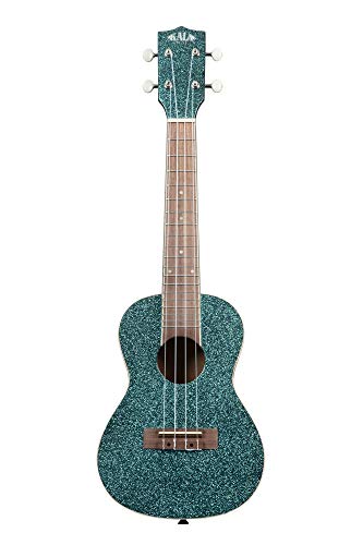 KALA KA-SPRK-AQUA Ukulélé Sparkle Series Rhapsody In Blue Concert avec sac (UB-C) - Les Beatles, Paul McCartney, John Lennon, RIngo Starr, George Harrison KALA KA-SPRK-AQUA Ukulélé Sparkle Series Rhapsody In Blue Concert avec sac (UB-C)