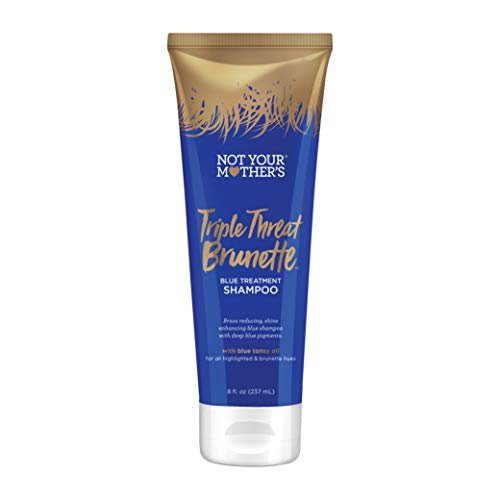 Not Your Mother's Triple Threat Brunette Blue Treatment Shampoo, Brown Hair Shampoo, 8 Oz