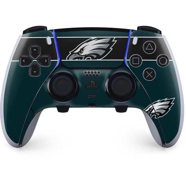 Skinit Decal Gaming Skin Compatible with PS5 DualSense Edge Pro Controller - Officially Licensed NFL Philadelphia Eagles Zone Block Design