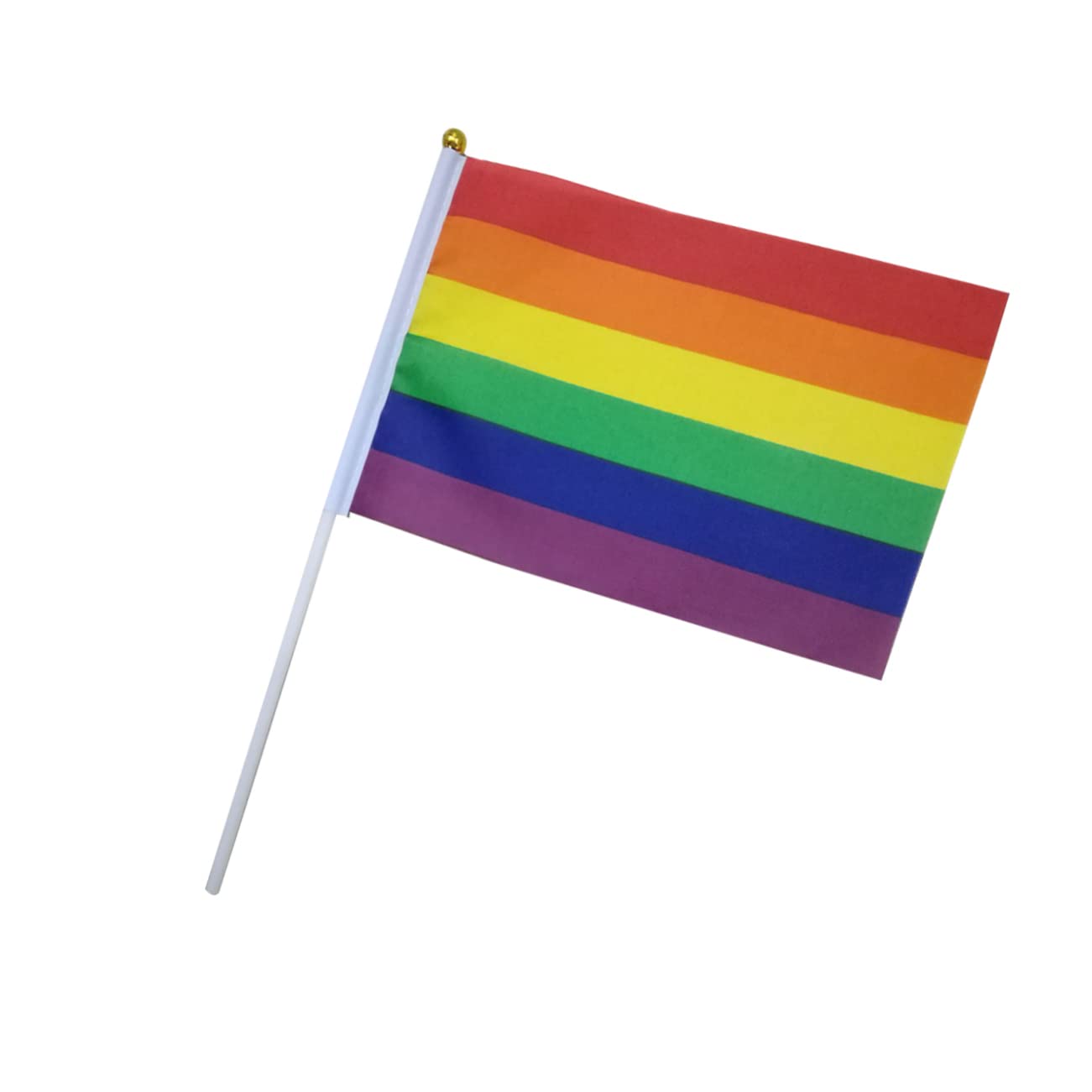 Hananona 50 Stück Progress Pride Regenbogenflaggen – Mini-Handflaggen Für Paraden, Partys & Dekoration