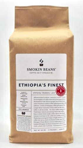 Mezcla fina de café verde Etiopía 5 libras sin tostar miniatura 1