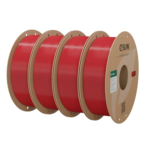 ESUN PLA 4 Pack (Fire Engine Red), 4x1kg